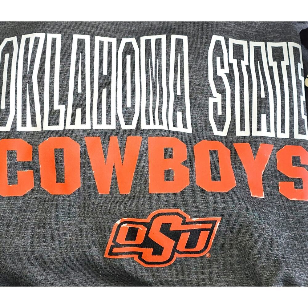 Pullover OSU Hoodie Unisex XL Oklahoma State Cowboys Gray Orange NCAA Football - Picture 7 of 8
